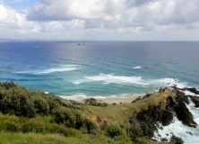 La pointe de Julian Rocks depuis le phare du cap Byron