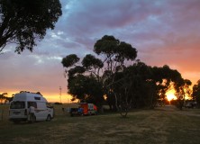 Aire d'autoroute en Australie
