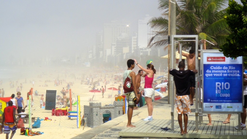 Musculation sur la plage