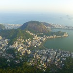 Vue du haut de la colline du Corcovado