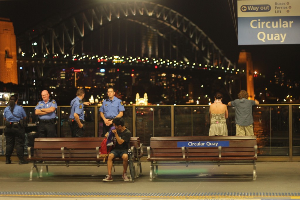 Quai du train à la station Circular Quay