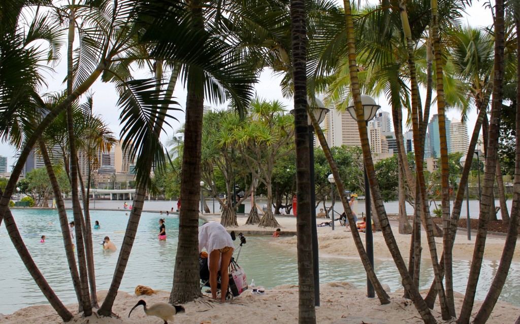 Plage artificielle à South Bank Parklands