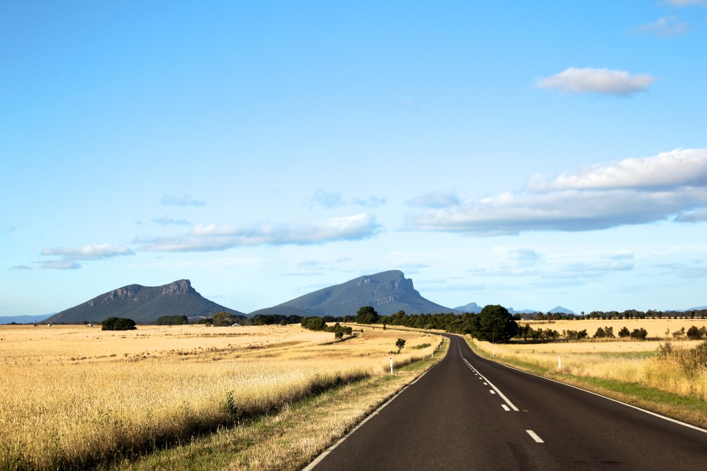 Route vers Dunkeld, la porte sud des Grampians