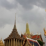 Toits des temples entourant le palais royale