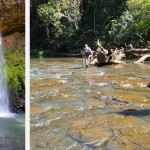 Cascade et rivière rafraîchissantes