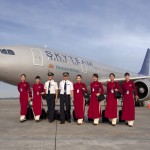 Hotesses de l'air de Vietnam Airlines en ao dai (copyright photo Air France)