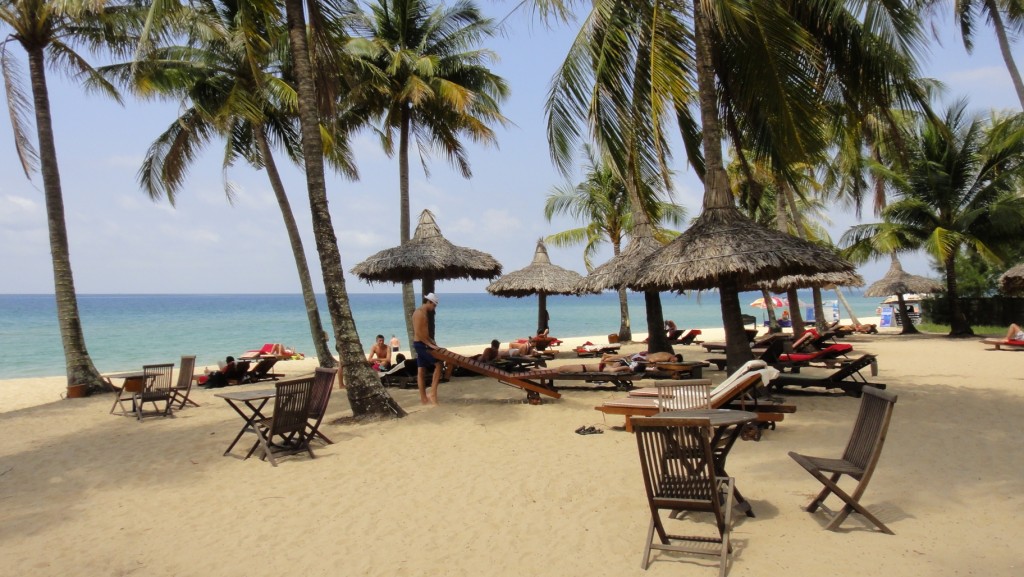 Plage d'un resort sur Long Beach