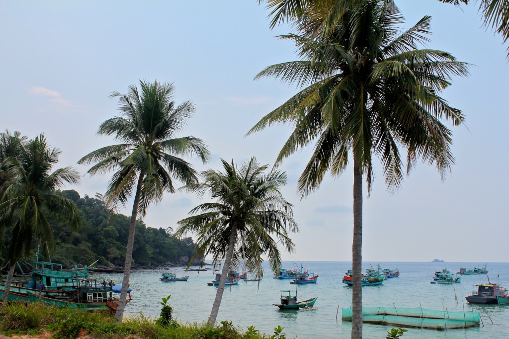 Bateaux de pêcheur au cap Ganh Dau