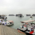 Embarquement sur la baie d'Halong