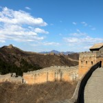 Un muraille toute restaurée moins sauvage à Jinshaling