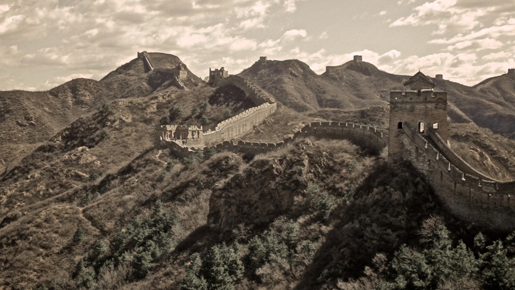 Impressionnant et émouvant paysage de la Grande Muraille de Chine