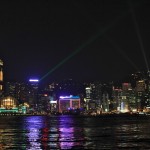 La valse des grattes ciels de Hong Kong (tous les soirs à 20h) depuis l'Avenue des Stars