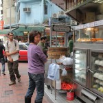 Marchand de rue à Hong Kong