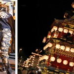 Procession des chars le soir du Sannõ Matsuri à Takayama