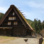 Maison de style gassho-zukuri au village folklorique (Hida-no-sato) de Takayama