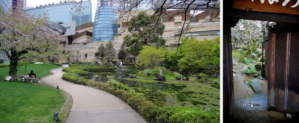 Jardin zen en pleine ville ou derrière les portes des maisons