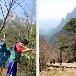 Ravitaillement des stands et hôtels dans la montagne par des porteurs surhumains