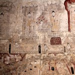 Extrait d'une des fresques du temple de Sulamani