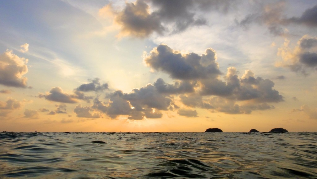 Coucher de soleil sur Lonely Beach