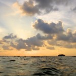 Coucher de soleil sur Lonely Beach