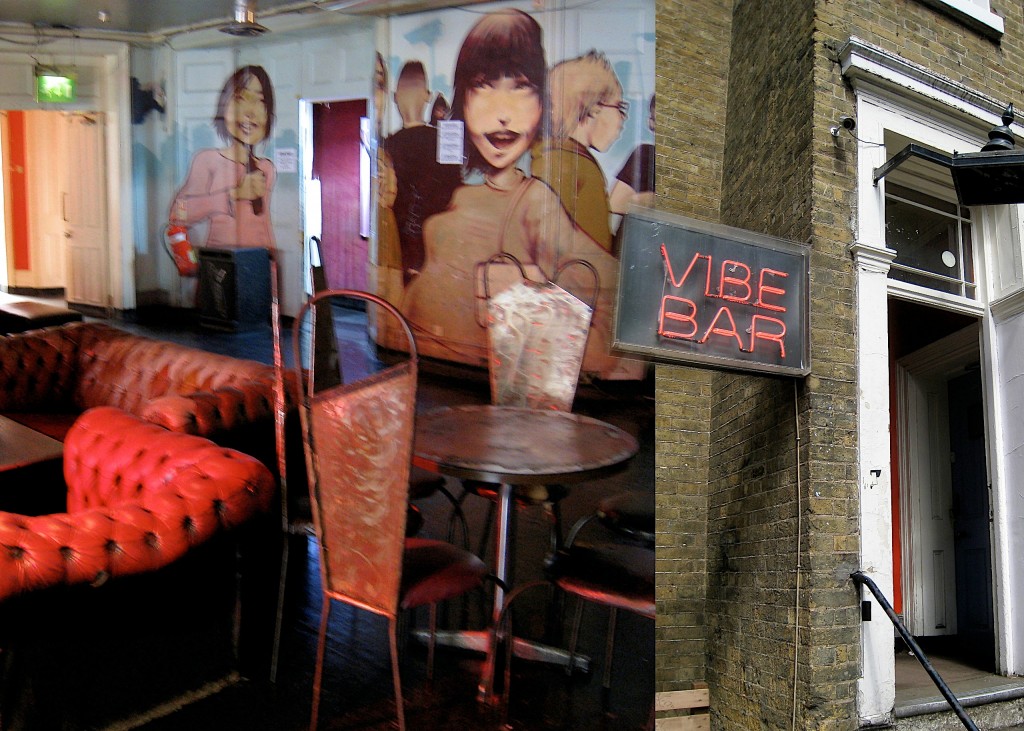 Au Vibe-bar à Brick Lane