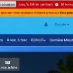 Cashback disponible, il suffit de cliquer pour activer