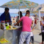 Granité artisanal sur la plage de Mondello