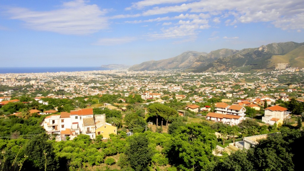 Vue de Palerme depuis la colline de Monreale