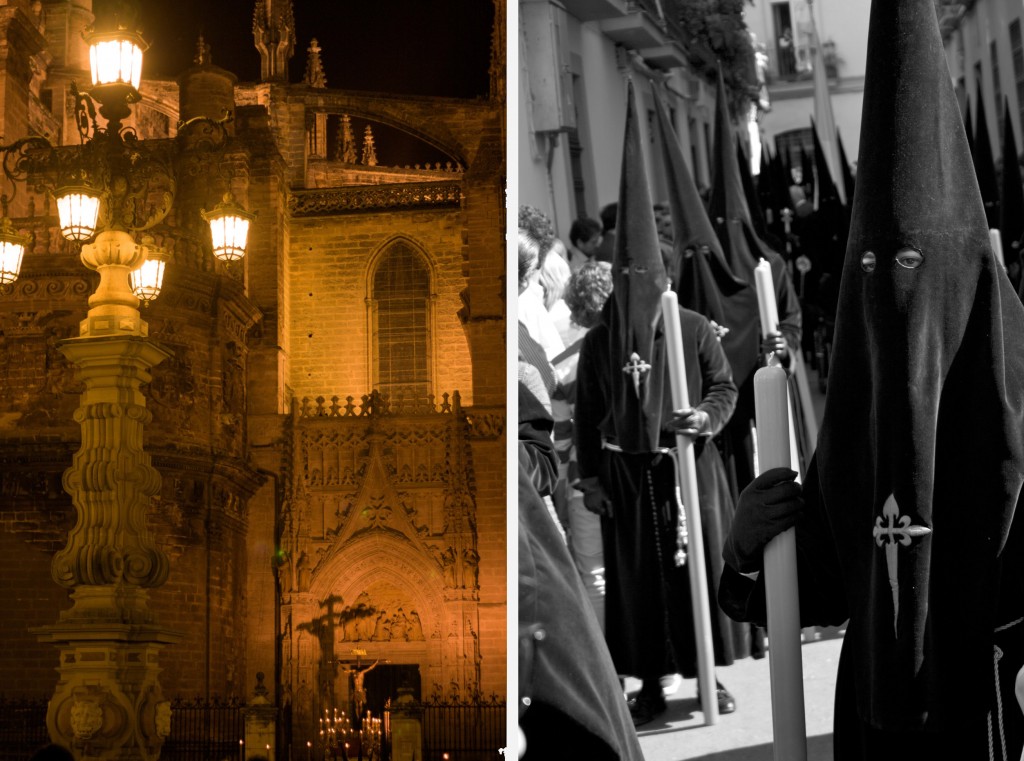 Entrée d'un char dans la Giralda