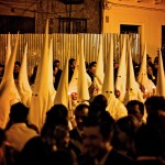 Procession lors de la première soirée de la Semana Santa