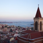 Vue sur Beyoglu des terrasses du 360 bar