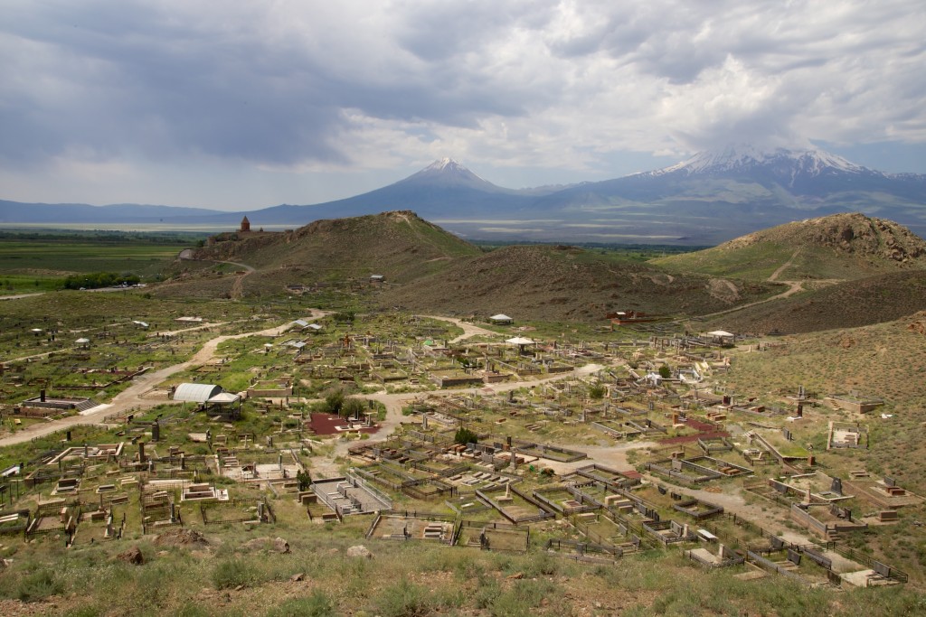 Khor Virap devant le mont Ararat