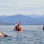 Panorama sur les massifs montagneux corses sur nos Kayaks de Cors'Aventure