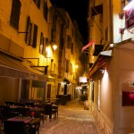 Ruelle d'Ajaccio de nuit