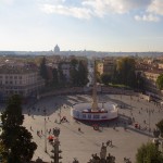 Piazza del Popolo en travaux