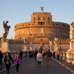 Sur le pont du castel sant'angelo