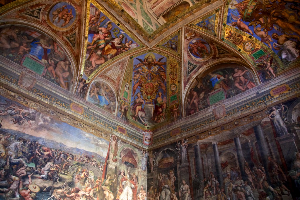 Fresque dans les musées du Vatican