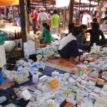 Etal sur un marché en Birmanie