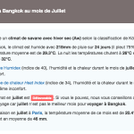 Explication du climat sur la fiche climatique de Bangkok