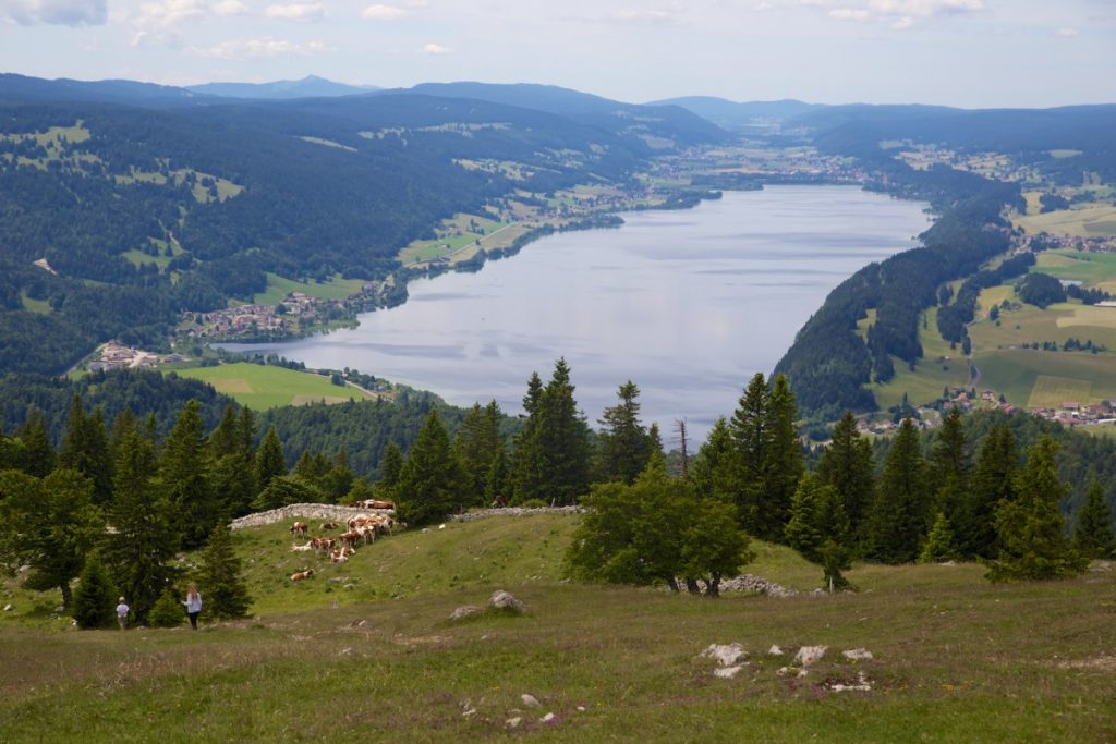 Depuis la dent du Vaulion, on surplombe la vallée de Joux