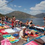 Ponton "comme on les adore" de notre bateau lors de notre excursion à Oludeniz