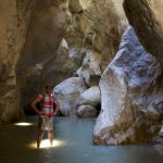 Rares de soleil atteignant le fond des gorges