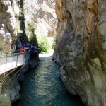 Passerelle pour accéder aux gorges