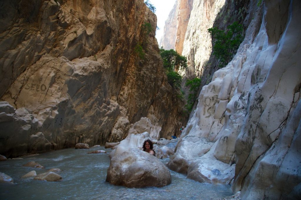 Sur le retour après presque 3 heures à patauger au fond des gorges