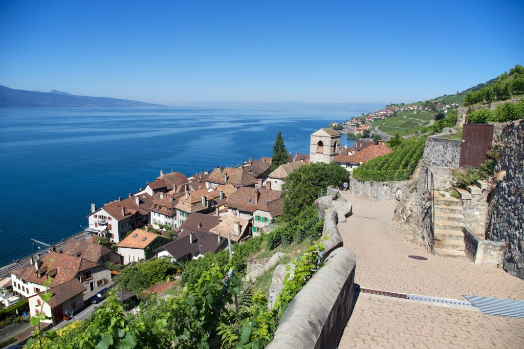 Village de Saint Saphorin au départ de la balade