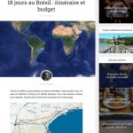 Exemple d'Intégration d'un itinéraire sur le blog de Graine de voyageuse