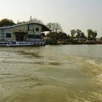 Poste de frontière sur le Mékong entre le Cambodge et le Vietnam