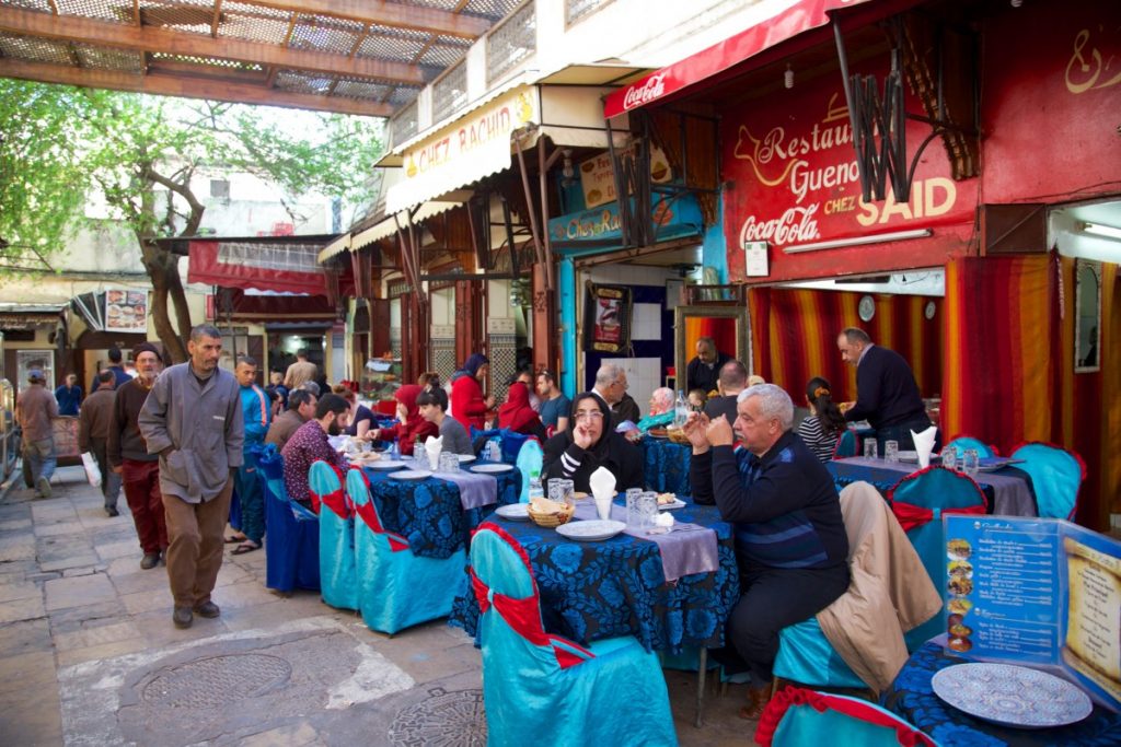 Les restaurants de rue de Bab Boujloud