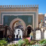 Bab Boujloud depuis la petite terrasse du restaurant la Kasbah à Fès