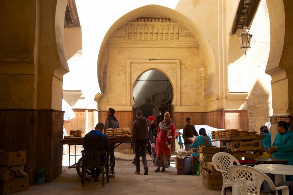 Entrée du marché couvert de Fès Jdid